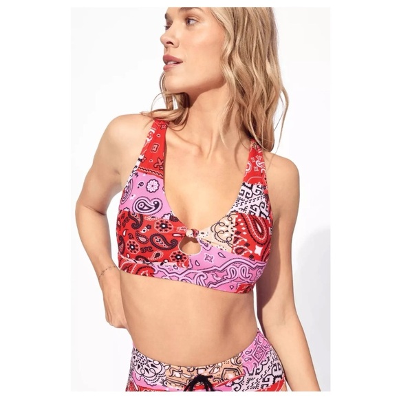 EleVen By Venus Williams Vintage 90s Inspired Tennis Bandana Babe Sports Bra | M - Picture 2 of 10